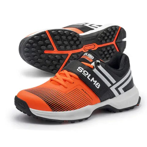 Solm8 S8 Cricket Shoes - Neon orange