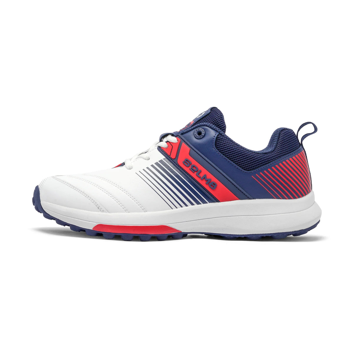 SOLM8 S2 Cricket Shoes - White Red