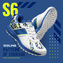 SOM8 S6 Cricket Shoes - Blue Lime