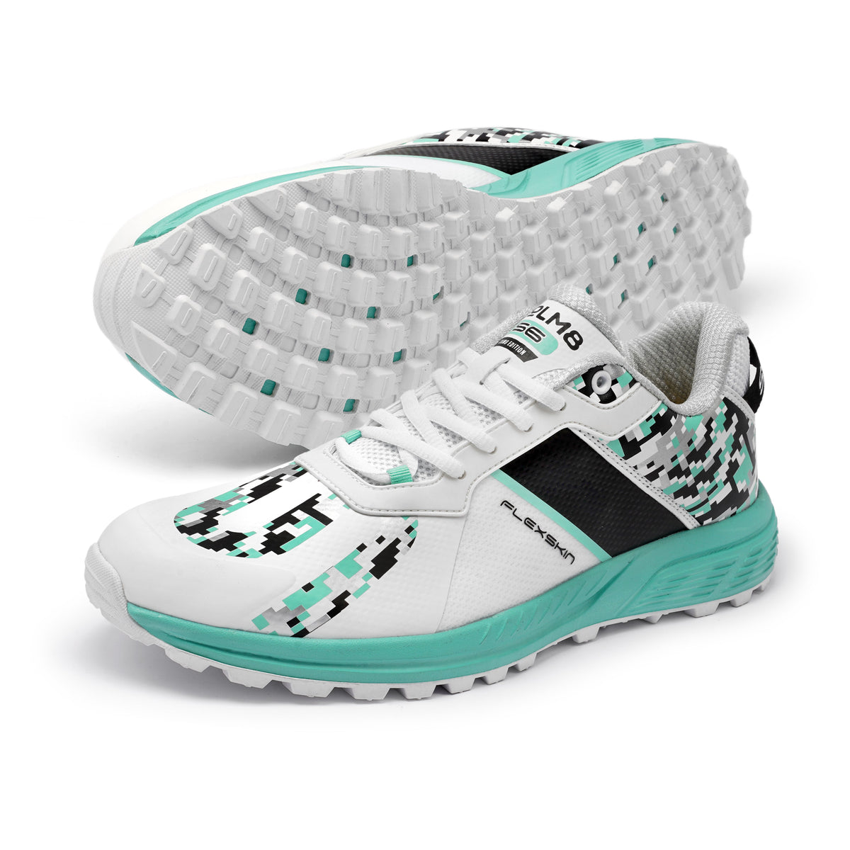 SOLM8 S6 Cricket Shoes - Black Mint